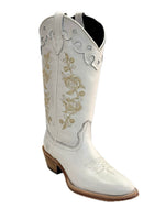 Caballo Dorado C8781 Blanco - Piel Suela Cuero