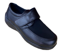 Bio Shoes 5119 - Negro -  Piel/Lycra - Diabetico